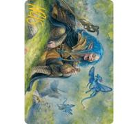Adventures in the Forgotten Realms Art Card: Feywild Trickster (Gold Signature) | Adventures in the Forgotten Realms