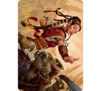 Adventures in the Forgotten Realms Art Card: Half-Elf Monk (Gold Signature) | Adventures in the Forgotten Realms