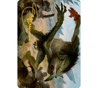 Adventures in the Forgotten Realms Art Card: Troll (Gold Signature) | Adventures in the Forgotten Realms