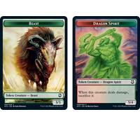 Adventures in the Forgotten Realms Commander - Beast Token / Dragon Spirit Token | Adventures in the Forgotten Realms Commander