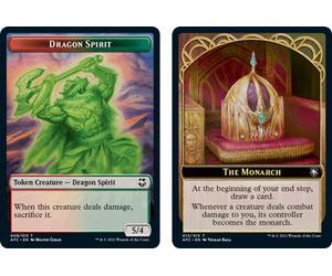 Adventures in the Forgotten Realms Commander - Dragon Spirit Token / The Monarch Token | Adventures in the Forgotten Realms Commander