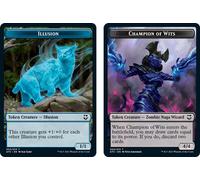 Adventures in the Forgotten Realms Commander - Illusion Token / Champion of Wits Token | Adventures in the Forgotten Realms Commander
