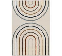 Adventures Kids Rainbow Cream & Multicolour Rug - 120X170 cm