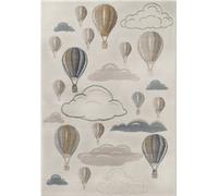 Adventures Kids Rug - Hot Air Balloon Design - 160X235 cm