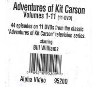 ADVENTURES OF KIT CARSON 1-11 NEW REGION 1 DVD
