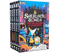 Adventures of Sherlock Bones By Tim Collins 5 Books Collection Set (Horror of the Haunted Castle, Mischief in Manhattan, Curse of the Pharaoh’s Mask, Mystery of the Vanishing Magician & 1 More)