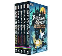 Adventures of Sherlock Bones Series 5 Books Collection Set By Tim Collins (Horror of the Haunted Castle, Mystery of the Vanishing Magician, Mischief in Manhattan, Curse of the Pharaoh’s Mask & More)