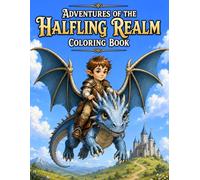 Adventures of the Halfling Realm Coloring Book: Epic Fantasy Adventures Featuring Dragons, Castles, Wizards, Quests, and Magical Creatures to Color (Bright Path Fantasy Series)
