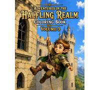 Adventures of the Halfling Realm Coloring Book Volume 3: Epic Fantasy Adventures Featuring Dragons, Magical Castles, Legendary Creatures, and Enchanted Lands (Bright Path Fantasy Series)