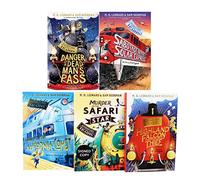 Adventures on Trains Series 5 Books Collection Set (The Highland Falcon Thief, Kidnap on the California Comet, Murder on the Safari Star, Danger at Dead Man's Pass & Sabotage on the Solar Express)