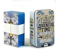 Adventures time Tarot 78pcs Cards in a Tin Metal Box Gold plated Edge Tarot Cards for Divination Tarot Deck Beautiful Package