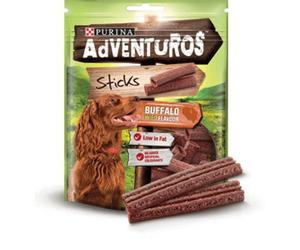Adventuros Sticks Dog Treats Buffalo Flavour 120G (Pack Of 6)