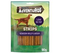 ADVENTUROS Nuggets Dog Treats - Strips - Venison Flavour - 90g Bag