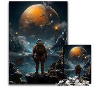 Adventurous Astronaut Piece Jigsaw Puzzle Challenging Puzzles Ideal for Family Fun RelaxationHoliday Gifts 1000 PCS(38x26cm)