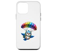 Adventurous Bird Parachute Design - Cute Flying Paradox Art Case for iPhone 12 mini