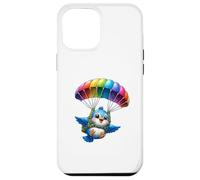 Adventurous Bird Parachute Design - Cute Flying Paradox Art Case for iPhone 12 Pro Max