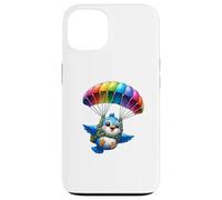 Adventurous Bird Parachute Design - Cute Flying Paradox Art Case for iPhone 13