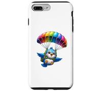 Adventurous Bird Parachute Design - Cute Flying Paradox Art Case for iPhone 7 Plus/8 Plus