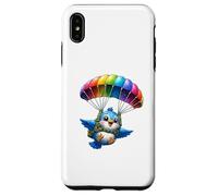 Adventurous Bird Parachute Design - Cute Flying Paradox Art Case for iPhone XS Max