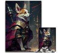 Adventurous Corgi Adult Jigsaw Puzzles 1000 Pieces Impossible Jigsaw Puzzles for Adults Perfect for Family Fun Party Games Birthday Party Favors 1000 PCS(38x26cm)