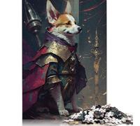 Adventurous Corgi Puzzle for Adults And Teenagers 500 Pieces Wood Puzzles for Adults& Teens Age 12 Years Up 500pcs (52x38cm)