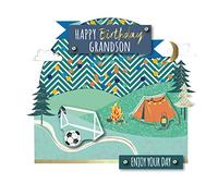 Adventurous Grandson Embellished Birthday Greeting Card Talking Pictures Cards