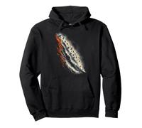 Adventurous Mountain Biking on a Volcanic Slope Pullover Hoodie