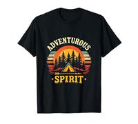 Adventurous Spirit Retro Camping T-Shirt