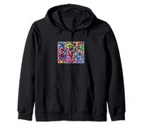 Adversarial Anti-Facial Recognition Face Image Detector Zip Hoodie