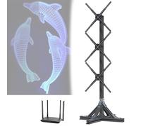Advertise 19.2inch Holographic Advertising Display,Hologram Display Fan, 3d Animation Video Projector Display