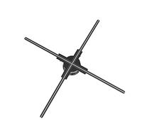 Advertise 3d Hologram Fan, 20.47" 3d Advertising Projector Naked Eye Projector Holographic Imaging Lamp, Holographic Fan Spinner