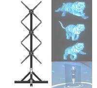 Advertise 3D Hologram Fan, Holographic Advertising Display with WiFi, APP, 3D Animation Video Projector Display for Advertising
