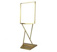 Advertising Display Stand Billboard Display Vertical Floor Poster Stand Double V-shaped Sign for Information(Grey)