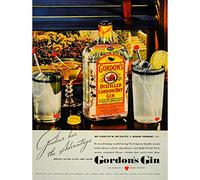 ADVERTISING DRINK ALCOHOL GIN SPIRIT BOOZE LONDON UK FINE ART PRINT POSTER 30x40cm CC216