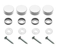 Advertising screws Furniture Hardware Advertising Screws Nails Mirror Fixing Fasteners Decorative Cap Decoration Screw Covers(Silver,12mm)
