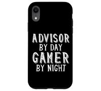 Advisor By Day Gamer By Night Academic Financial Advisor Case for iPhone XR