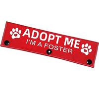 Advivio Adopt Me I'm A Foster Leash Sleeve Wrap, Red, 8.7 inches