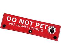 Advivio Do Not Pet No Hand Sniffs Red Funny Dog Leash Sleeve, Working Dog Leash Wrap, Service Dog Leash Sleeve, Pet Birthday Dog Owner Gift