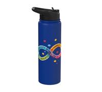 Advocate Educate Accommodate Infinity Stainless Steel Insulated Water Bottle