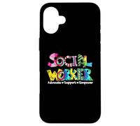 Advocate Support And Empower Social Worker Social Work Month Case for iPhone 16 Plus