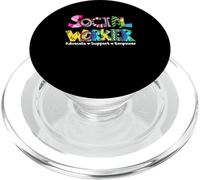 Advocate Support And Empower Social Worker Social Work Month PopSockets PopGrip for MagSafe