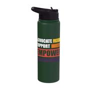Advocate Support Empower Social Worker Stainless Steel Insulated Water Bottle