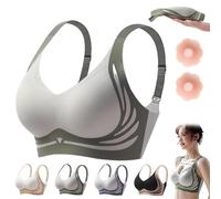 Advocatey Bra, Advocate Bra, Super Gather Bra Wireless Push-up Bra, Advocatey bras, Lifting Anti-Sagging Bra (Green,XL(65-70kg))