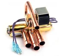 Advokingtap 1-Pack Copper Air Conditioner Four-Way Reversing Valve With Coil For 1/15/2/3P AC Units Heating Cooling Mode Switch Repair Part(1.5P2P)