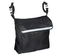 Advokingtap 1 Pack Wheelchair Side Bag For Rollator Walker Scooter, Large Storage Pouch With O-Ring Pulls, 420D Oxford Armrest Organizer For Seniors Travel Outdoor, Black 18X16X8(Is black)