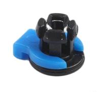 Advokingtap 10/20/30/50pcs Embedded Tube Claw Buckle Connector For 3D Printer Extruder Head, ABS Material, Fixed Diameter 4Mm, Blue And Black, for IDEAL For(50)