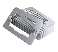 Advokingtap 10 Stainless Steel Wall Plate Spacers For Electrical Outlets And Switches, Double-Panel Design, Fits Single Or Double Sockets, for IDEAL For Residential,