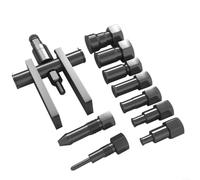 Advokingtap 10Pcs Inner Bearing Puller Kit 8-25mm Blind Bearing Removal Tool Set Metal With Slide Hammer For Motorcycles Cars Industrial Machinery