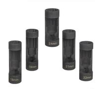 Advokingtap 12 Point Suspension Strut Nut Socket Chrome Vanadium Steel 1/2in Drive 18-24mm for Front Suspension Locking Nut Removal Heavy Duty Rustproof Tool for European Vehicles(24mm)