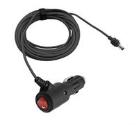 Advokingtap 12v 24v vehicle power cord Dc Car Charger Power Cable With Switch For Starlink for MINI, 18 Awg Pure Copper Wire, 12-48V Vehicle Power Supply Cord For Cars Trucks Boats, Black(3 meters)